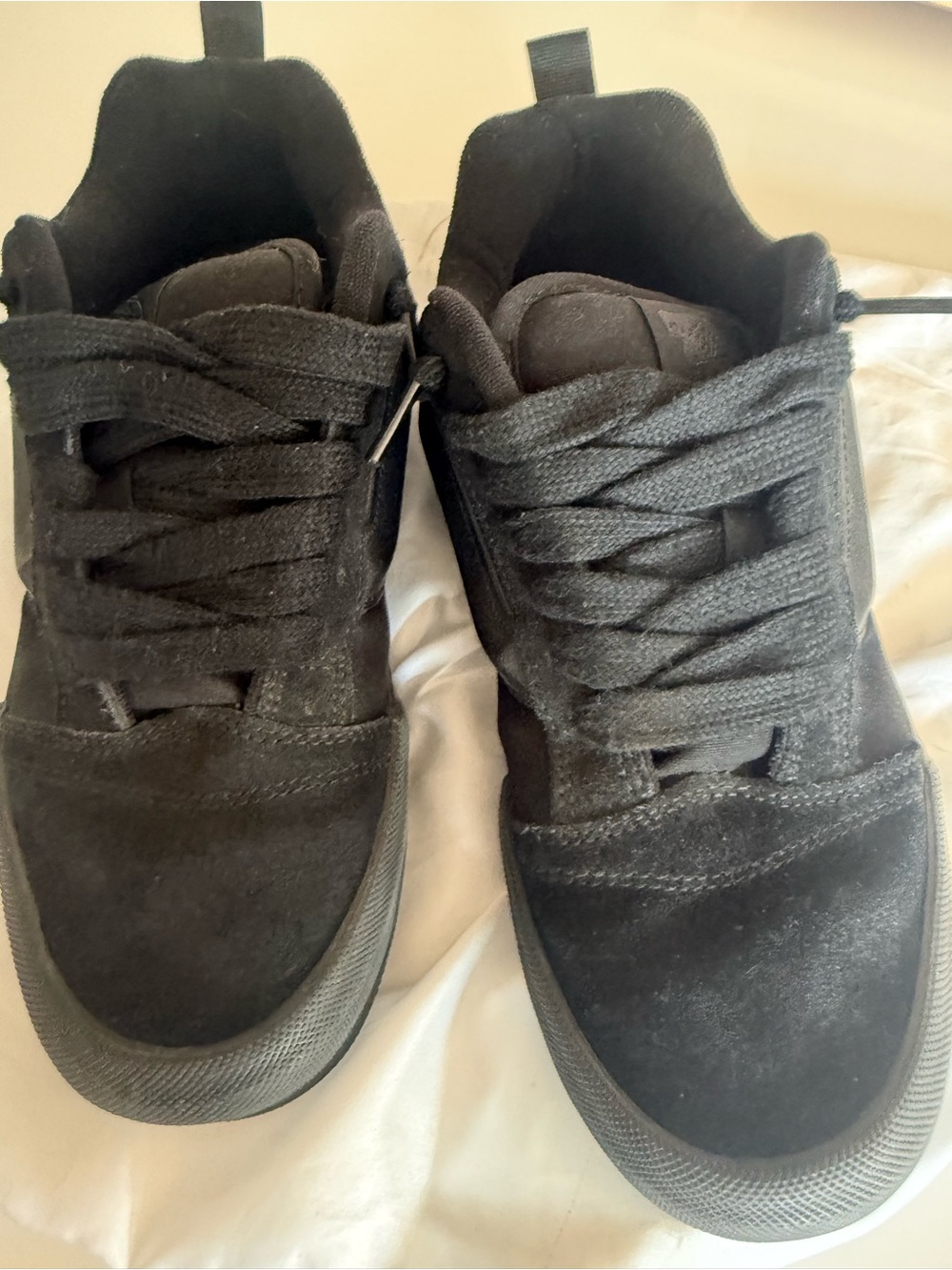 Vans Black Suede Low-Top Sneakers